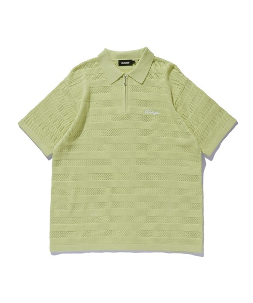 STRIPED KNIT POLO SHIRT（ポロシャツ）｜XLARGE（エクストララージ