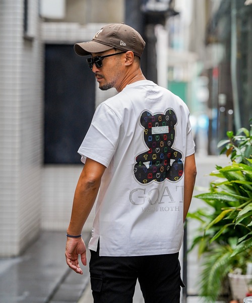 adamsJUGGLER(アダムスジャグラー)の「W/Rゴートベアーティー(Tシャツ/カットソー・メンズ・ブラック/ホワイト・XL/L/M)」の1枚目の写真