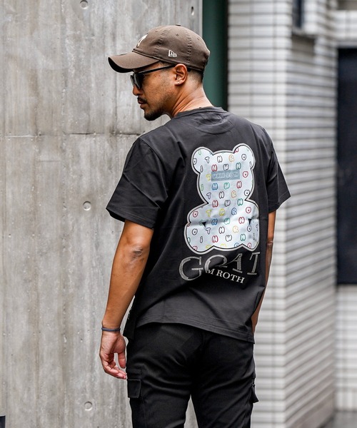 adamsJUGGLER(アダムスジャグラー)の「W/Rゴートベアーティー(Tシャツ/カットソー・メンズ・ブラック/ホワイト・XL/L/M)」の2枚目の写真