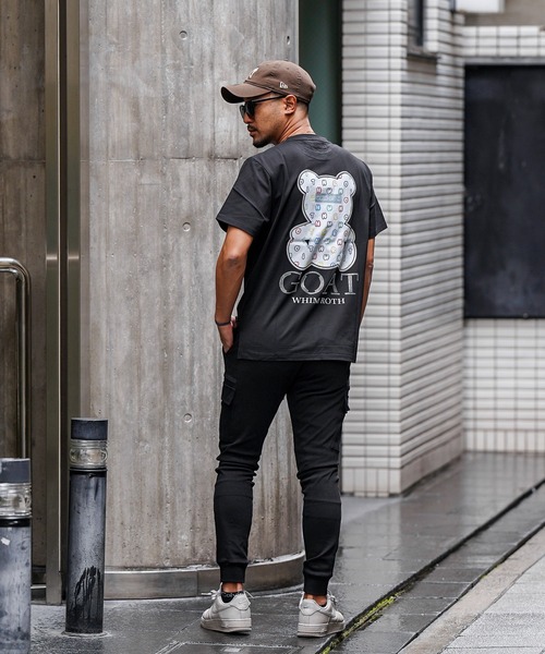 adamsJUGGLER(アダムスジャグラー)の「W/Rゴートベアーティー(Tシャツ/カットソー・メンズ・ブラック/ホワイト・XL/L/M)」の6枚目の写真