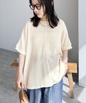 reca(レカ)のシャーリングカットリブプルオーバー