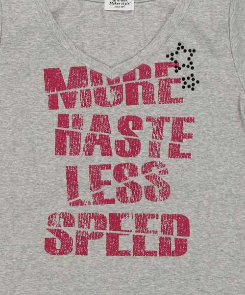 SPINNS(スピンズ)の「平成ムード全開☆彡缶バッジ付きギャルロゴTシャツ(Tシャツ/カットソー・レディース・オフホワイト/グレー/ブラック・ONESIZE)」の14枚目の写真