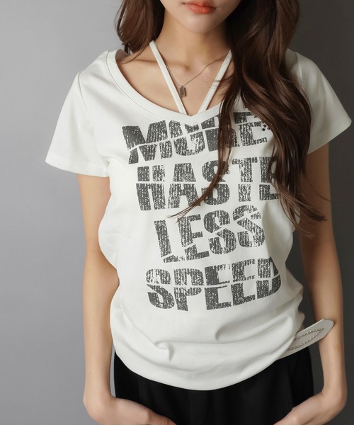 SPINNS(スピンズ)の「平成ムード全開☆彡缶バッジ付きギャルロゴTシャツ(Tシャツ/カットソー・レディース・オフホワイト/グレー/ブラック・ONESIZE)」の21枚目の写真