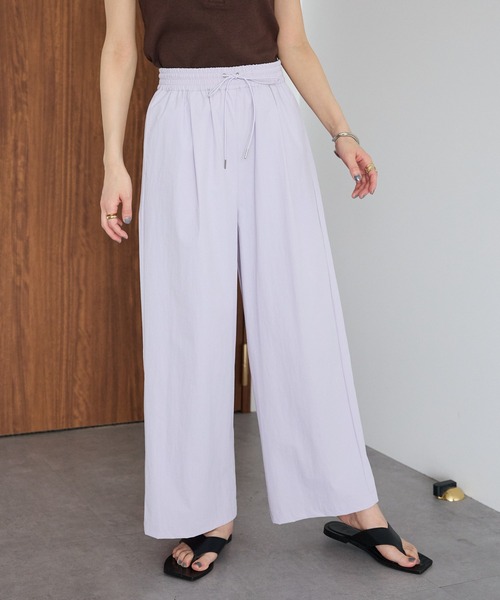 CRAFT STANDARD BOUTIQUE(クラフトスタンダードブティック)の「撥水 ワイドイージーパンツ(その他パンツ・レディース・ライトパープル/ブラック/グレー・M/L)」の18枚目の写真