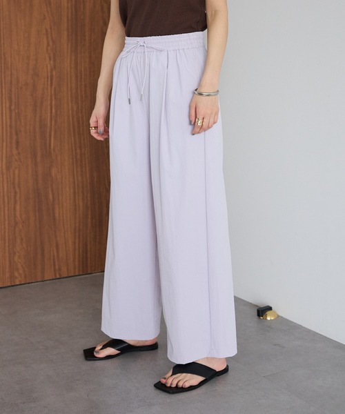 CRAFT STANDARD BOUTIQUE(クラフトスタンダードブティック)の「撥水 ワイドイージーパンツ(その他パンツ・レディース・ライトパープル/ブラック/グレー・M/L)」の19枚目の写真