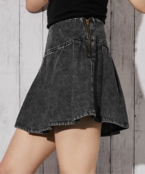 GORGE（ゴージ）の「《デニムプリーツ×インナーパンツ付き》ミニスカート／ストリート／Y2K／オールシーズン／全3色（スカート・レディース・ブラック/ブルー/ピンク・F）」の13枚目の写真