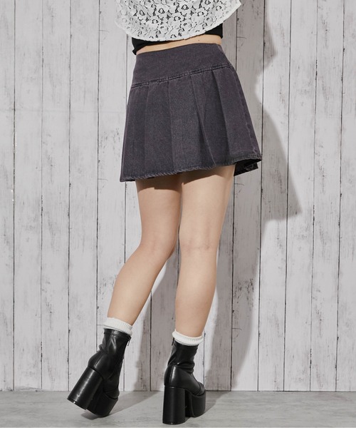 GORGE（ゴージ）の「《デニムプリーツ×インナーパンツ付き》ミニスカート／ストリート／Y2K／オールシーズン／全3色（スカート・レディース・ブラック/ブルー/ピンク・F）」の20枚目の写真