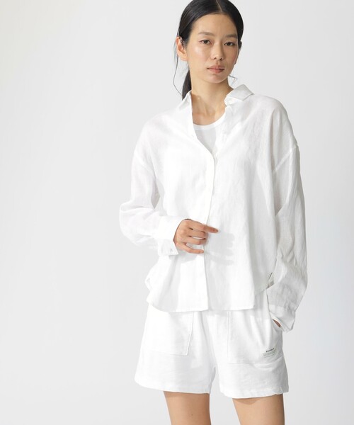 ECOALF（エコアルフ）の「DARIA シャツ / DARIA LINEN SHIRT WOMAN（シャツ/ブラウス・レディース・ホワイト・FREE）」の18枚目の写真