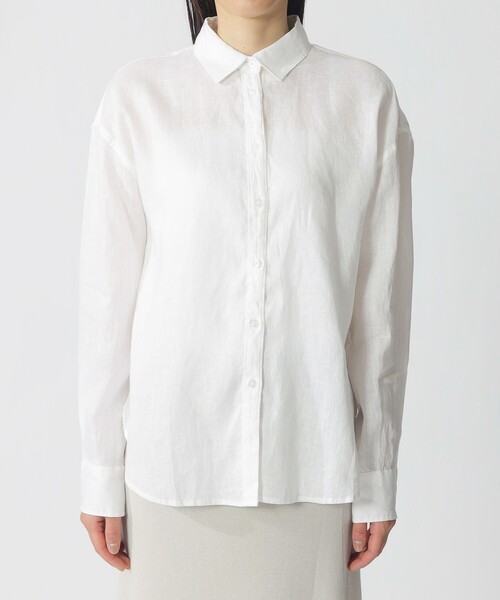 ECOALF（エコアルフ）の「DARIA シャツ / DARIA LINEN SHIRT WOMAN（シャツ/ブラウス・レディース・ホワイト・FREE）」の8枚目の写真