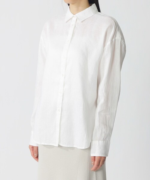 ECOALF（エコアルフ）の「DARIA シャツ / DARIA LINEN SHIRT WOMAN（シャツ/ブラウス・レディース・ホワイト・FREE）」の7枚目の写真