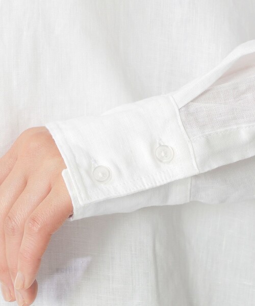 ECOALF（エコアルフ）の「DARIA シャツ / DARIA LINEN SHIRT WOMAN（シャツ/ブラウス・レディース・ホワイト・FREE）」の5枚目の写真