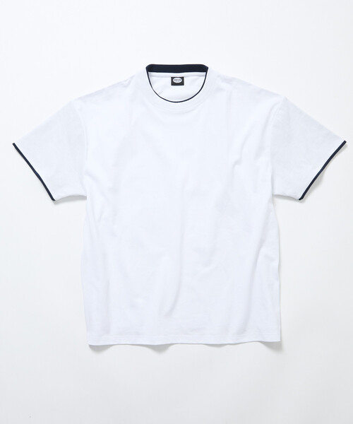 FREAK'S STORE(フリークスストア)の「限定展開 リラックスフィット 配色フェイクレイヤード クルーネック Tシャツ(Tシャツ/カットソー・メンズ・ネイビー/ダークグレー/ホワイト/チャコールグレー・LARGE/MEDIUM/SMALL)」の5枚目の写真