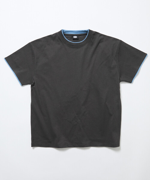FREAK'S STORE(フリークスストア)の「限定展開 リラックスフィット 配色フェイクレイヤード クルーネック Tシャツ(Tシャツ/カットソー・メンズ・ネイビー/ダークグレー/ホワイト/チャコールグレー・LARGE/MEDIUM/SMALL)」の17枚目の写真