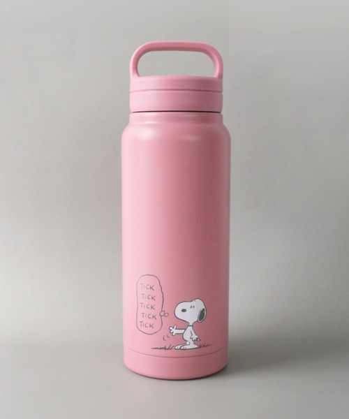 PEANUTS(ピーナッツ)の「〈PEANUTS/ピーナッツ〉 スヌーピー スモーキーパステル スクリューハンドル付 マグボトル STSC5(水筒・レディース・ブルー/ホワイト/ピンク/イエロー・ONE SIZE)」の4枚目の写真