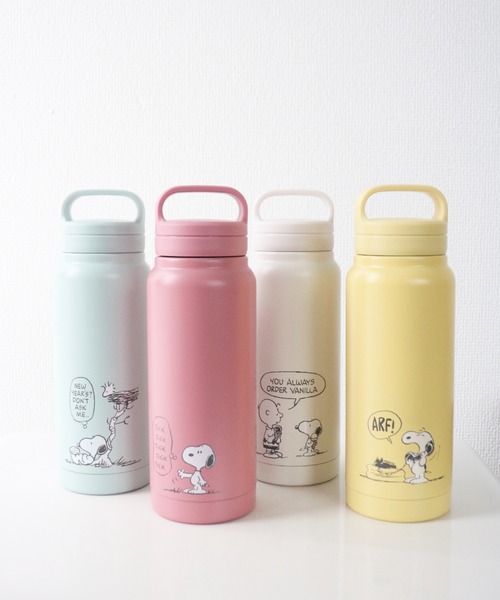 PEANUTS(ピーナッツ)の「〈PEANUTS/ピーナッツ〉 スヌーピー スモーキーパステル スクリューハンドル付 マグボトル STSC5(水筒・レディース・ブルー/ホワイト/ピンク/イエロー・ONE SIZE)」の10枚目の写真