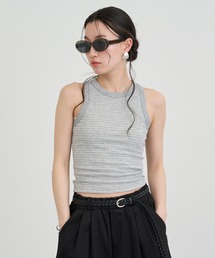 Rib Line Sleeveless Tank Top / リブラインスリーブレスタンクトップ