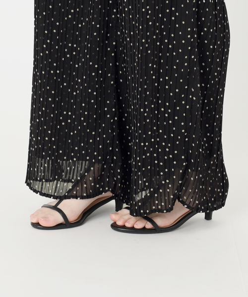 B.C STOCK(ベーセーストック)の「ウォッシャブル / シアードットプリーツイージーパンツ(その他パンツ・レディース・ブラック/ブラウン・FREE)」の17枚目の写真