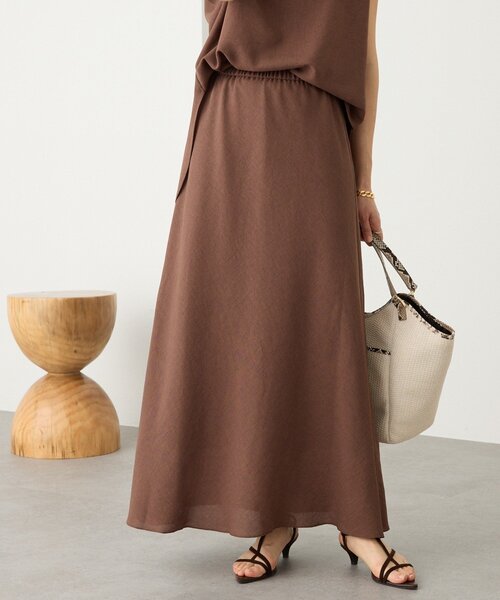 RIVE DROITE（リヴドロワ）の「【セットアップ着用可能】メッシュバイアススカート（スカート・レディース・ブラック/モカ/ブラウン/オフホワイト・36/38）」の4枚目の写真