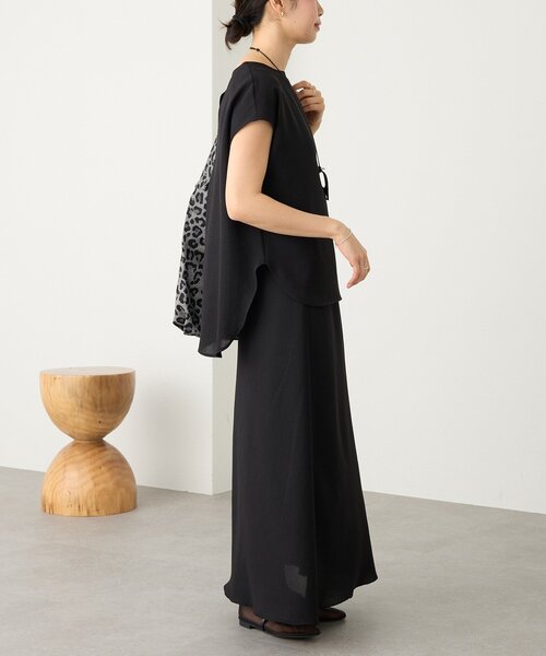 RIVE DROITE（リヴドロワ）の「【セットアップ着用可能】メッシュバイアススカート（スカート・レディース・ブラック/モカ/ブラウン/オフホワイト・36/38）」の6枚目の写真