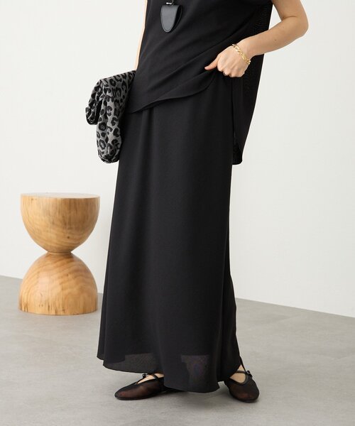 RIVE DROITE（リヴドロワ）の「【セットアップ着用可能】メッシュバイアススカート（スカート・レディース・ブラック/モカ/ブラウン/オフホワイト・36/38）」の9枚目の写真