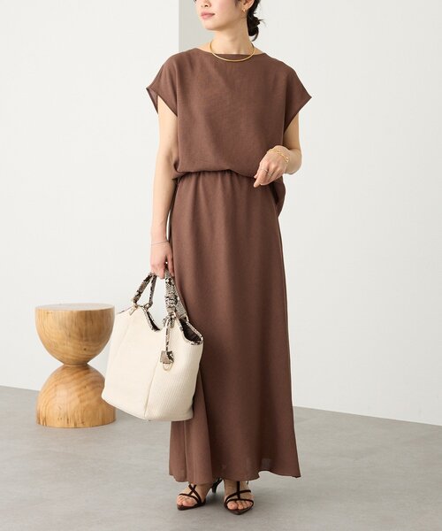 RIVE DROITE（リヴドロワ）の「【セットアップ着用可能】メッシュバイアススカート（スカート・レディース・ブラック/モカ/ブラウン/オフホワイト・36/38）」の17枚目の写真