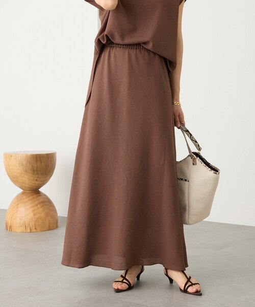 RIVE DROITE（リヴドロワ）の「【セットアップ着用可能】メッシュバイアススカート（スカート・レディース・ブラック/モカ/ブラウン/オフホワイト・36/38）」の22枚目の写真