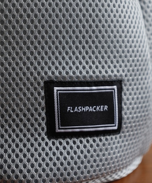FLASH PACKER(フラッシュパッカー)の「メッシュ巾着サコッシュ(ショルダーバッグ・メンズ・グレー/ブラック/オレンジ・FREE)」の8枚目の写真