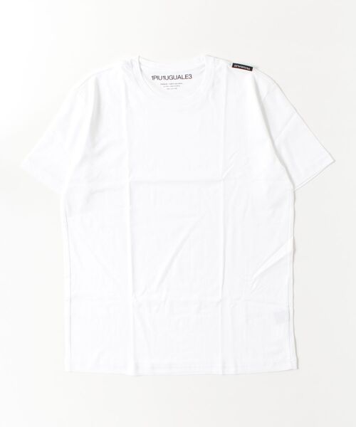 1 piu 1 uguale 3(ウノピゥウノウグァーレトレ)の「2PACK TEE S/S CREW(Tシャツ/カットソー・メンズ・ホワイト×ブラック・Ⅵ/Ⅲ)」の6枚目の写真