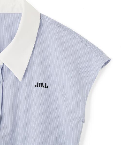 JILL by JILL STUART(ジルバイジルスチュアート)の「ドロストビスチェフレンチスリーブシャツ(シャツ/ブラウス・レディース・ベージュ系その他/ホワイト/ブルー系その他・FREE)」の19枚目の写真
