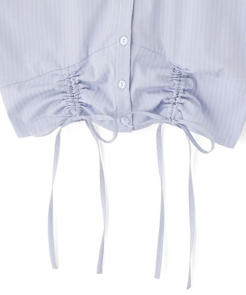 JILL by JILL STUART(ジルバイジルスチュアート)の「ドロストビスチェフレンチスリーブシャツ(シャツ/ブラウス・レディース・ベージュ系その他/ホワイト/ブルー系その他・FREE)」の17枚目の写真