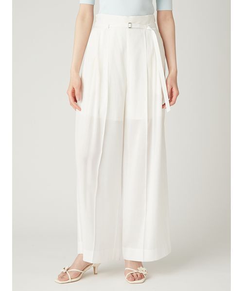 FRAY I.D(フレイアイディー)の「セミシアーハイウエストパンツ/ウォッシャブル(その他パンツ・レディース・ブラック/グレー/ホワイト・0/1)」の15枚目の写真