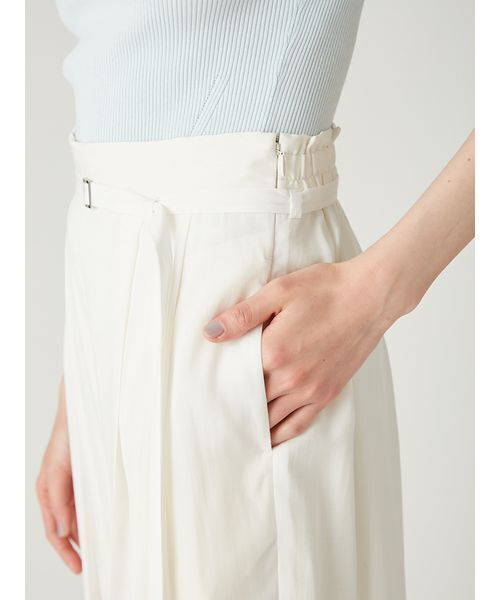 FRAY I.D(フレイアイディー)の「セミシアーハイウエストパンツ/ウォッシャブル(その他パンツ・レディース・ブラック/グレー/ホワイト・0/1)」の11枚目の写真