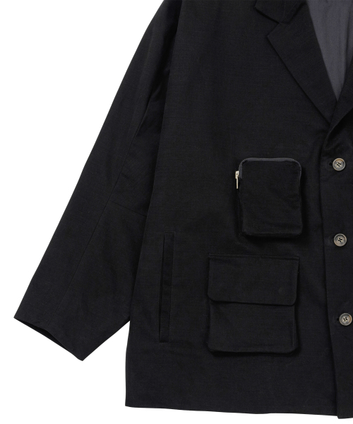 AJOBYAJO（アジョバイアジョ）の「Multi Pocket Batwing Jacket [BLACK]（テーラードジャケット・メンズ・その他・FREE）」の5枚目の写真