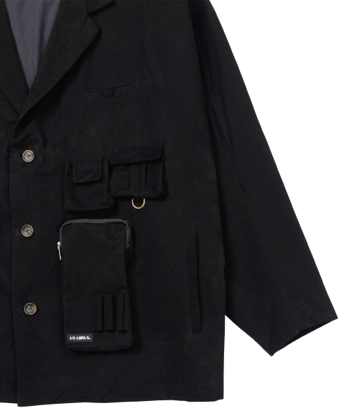 AJOBYAJO（アジョバイアジョ）の「Multi Pocket Batwing Jacket [BLACK]（テーラードジャケット・メンズ・その他・FREE）」の6枚目の写真