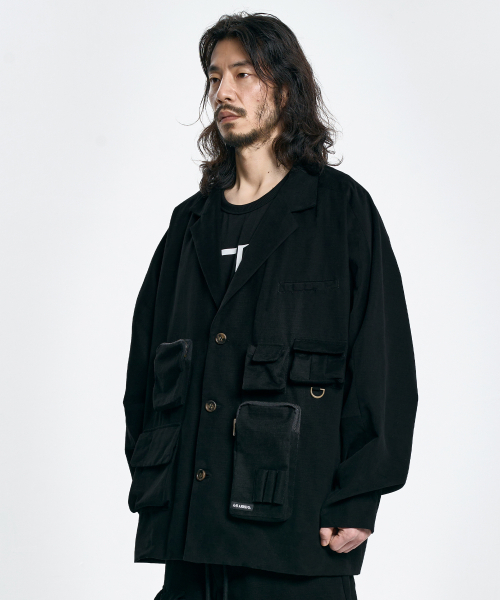 AJOBYAJO（アジョバイアジョ）の「Multi Pocket Batwing Jacket [BLACK]（テーラードジャケット・メンズ・その他・FREE）」の12枚目の写真
