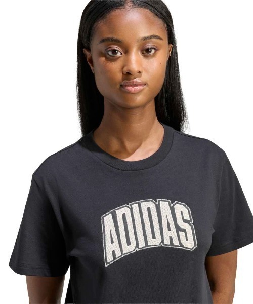 adidas（アディダス）の「アディダス adidas COLLEGIATE グラフィック Tシャツ（Tシャツ/カットソー・レディース・ブラック/ベージュ/オフホワイト・S/M/L/XL）」の14枚目の写真