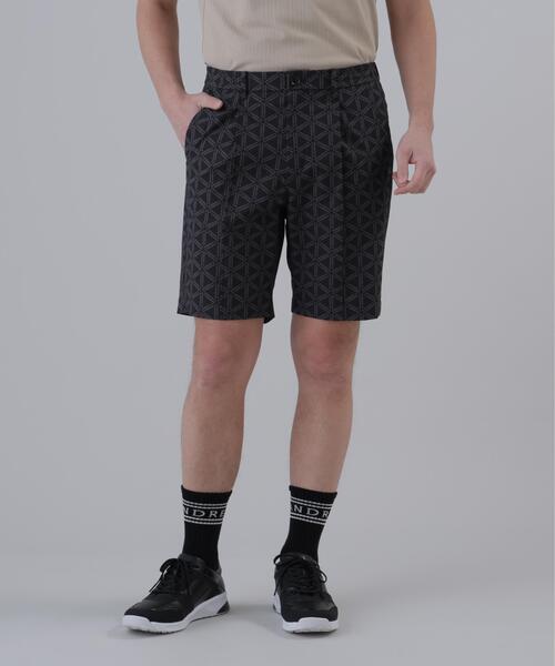 St ANDREWS(セントアンドリュース)の「【St ANDREWS】【吸水速乾】【ストレッチ】トライアングルロゴプリントショートパンツ (MENS)(その他パンツ・メンズ・ブラック/ベージュ・L/LL/M)」の1枚目の写真
