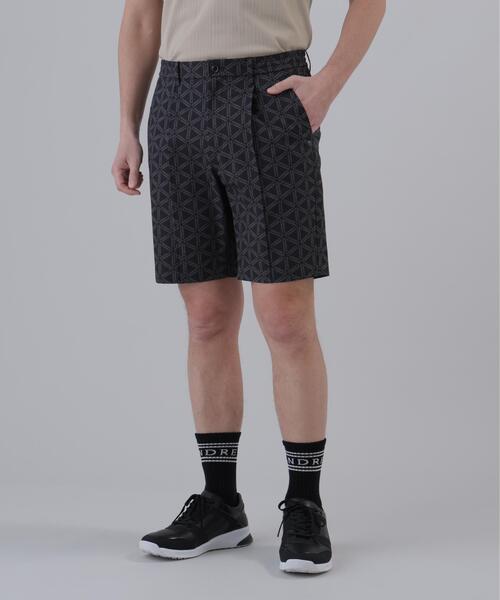 St ANDREWS(セントアンドリュース)の「【St ANDREWS】【吸水速乾】【ストレッチ】トライアングルロゴプリントショートパンツ (MENS)(その他パンツ・メンズ・ブラック/ベージュ・L/LL/M)」の3枚目の写真