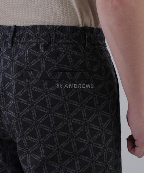 St ANDREWS(セントアンドリュース)の「【St ANDREWS】【吸水速乾】【ストレッチ】トライアングルロゴプリントショートパンツ (MENS)(その他パンツ・メンズ・ブラック/ベージュ・L/LL/M)」の10枚目の写真