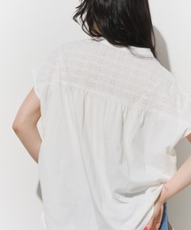ヘンリーネックレースコンビTOPS