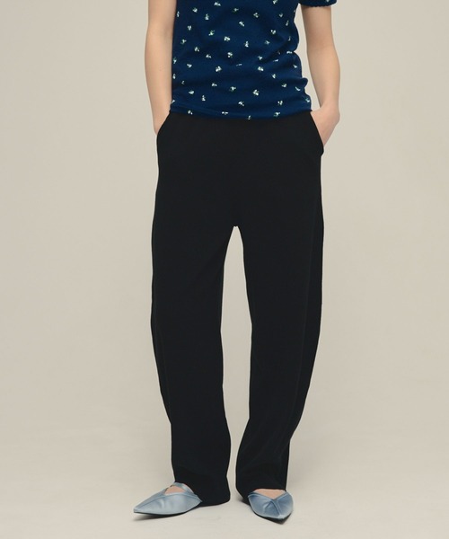 eL(エル)の「【eL】12G Easy Pants/681266(その他パンツ・レディース・ブラック/グレー・FREE)」の2枚目の写真