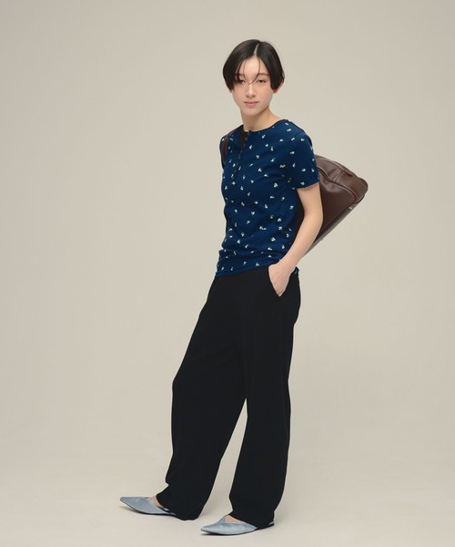eL(エル)の「【eL】12G Easy Pants/681266(その他パンツ・レディース・ブラック/グレー・FREE)」の3枚目の写真