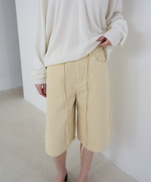 FROMWHERE(フロムウェア)の「ストリングバミューダパンツL/イエロー(その他パンツ・レディース・その他・SMALL/MEDIUM)」の2枚目の写真