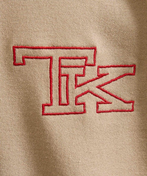 40ｃｔ＆525（フォーティーカラッツアンドゴーニーゴ）の「【Sサイズ～】TKワンポイント刺繍半袖Tシャツ（Tシャツ/カットソー・メンズ・ベージュ/ワインレッド・01/04/03/02）」の7枚目の写真