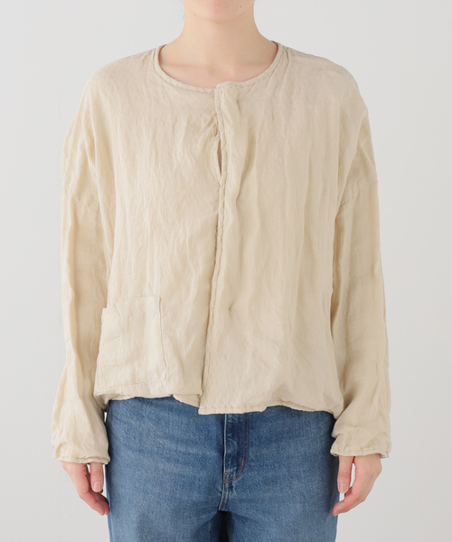 JOURNAL STANDARD LUXE（ジャーナルスタンダード　ラックス）の「メッシュ ジャケット（その他アウター・レディース・アイボリー/ブラック・FREE）」の5枚目の写真