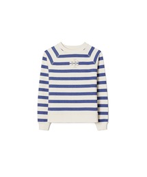 TORY BURCH | ストライプ コットン スウェットシャツ(Tシャツ/カットソー)