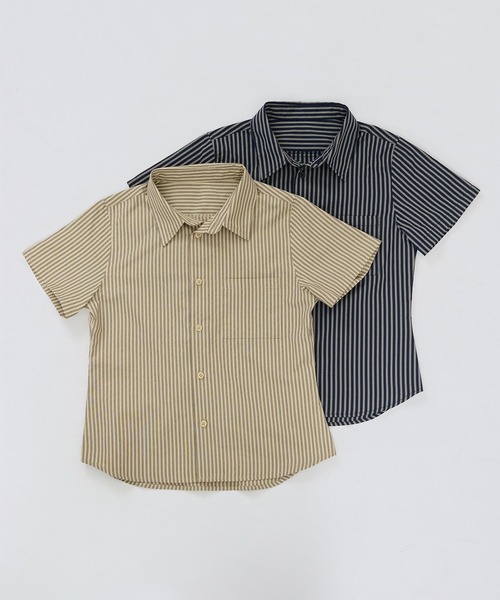 FTW(エフティダブリュー)の「STRIPE COMPACT SHIRTS(シャツ/ブラウス・レディース・ネイビー/ベージュ・SMALL/MEDIUM)」の14枚目の写真