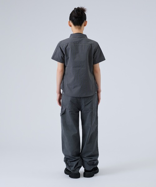 FTW(エフティダブリュー)の「STRIPE COMPACT SHIRTS(シャツ/ブラウス・レディース・ネイビー/ベージュ・SMALL/MEDIUM)」の15枚目の写真