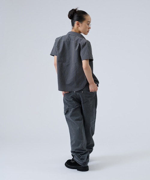 FTW(エフティダブリュー)の「STRIPE COMPACT SHIRTS(シャツ/ブラウス・レディース・ネイビー/ベージュ・SMALL/MEDIUM)」の20枚目の写真