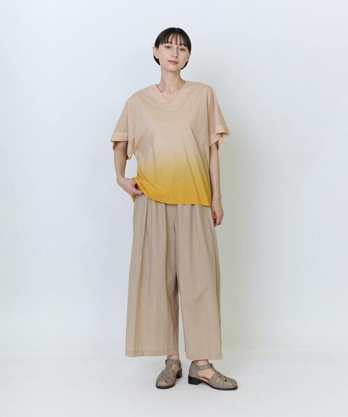 LOISIR(ロワズィール)の「インドコットンボイルハンド段染めブラウス(シャツ/ブラウス・レディース・ベージュ系その他/ブルー系その他・FREE)」の3枚目の写真